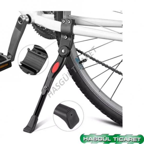 HSGL BİSİKLET ARKA KADRO BAĞLANTILI AYARLANABİLİR DESTEK SİYAH AYAK - 4