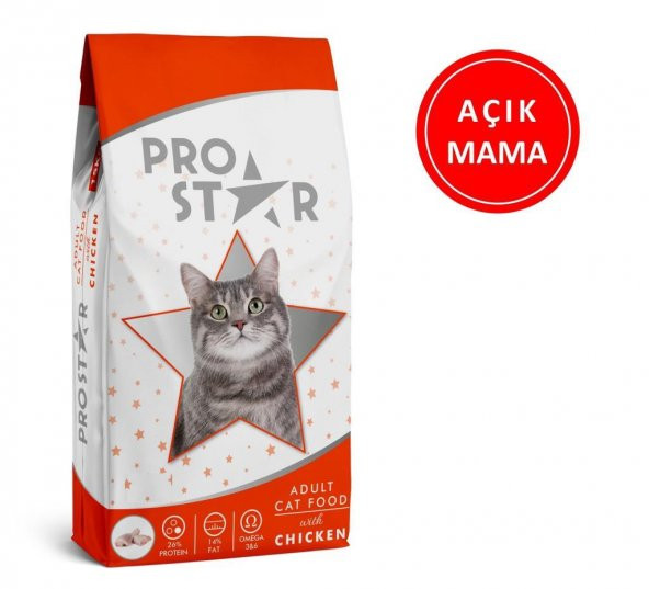 Prostar Tavuklu Kedi Maması 1 Kg AÇIK