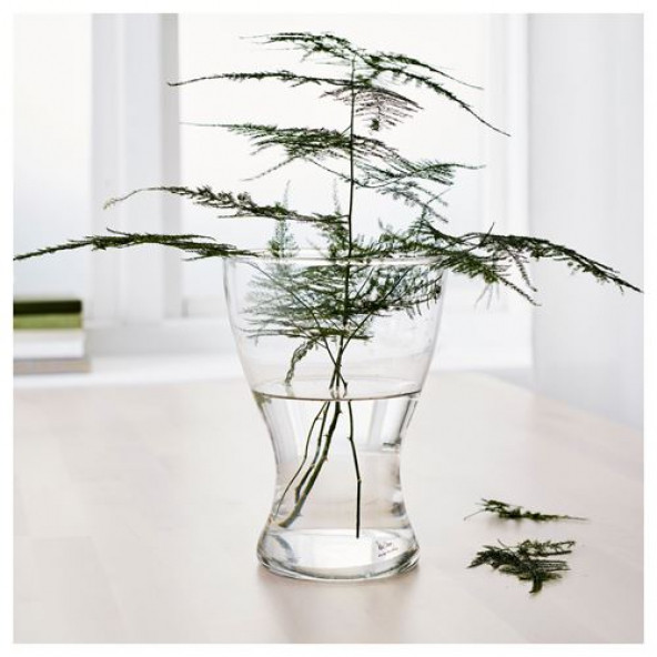 IKEA VASEN DEKORATİF CAM VAZO 20 CM - 2