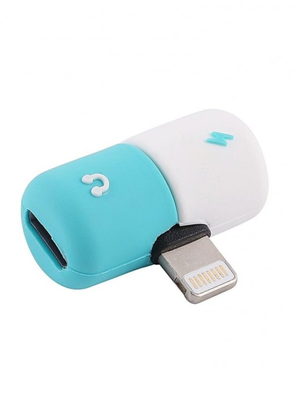 İphone 7-8-X Kulaklık ve Şarj Girişi Çoklayıcı Lightning Adaptör - 5