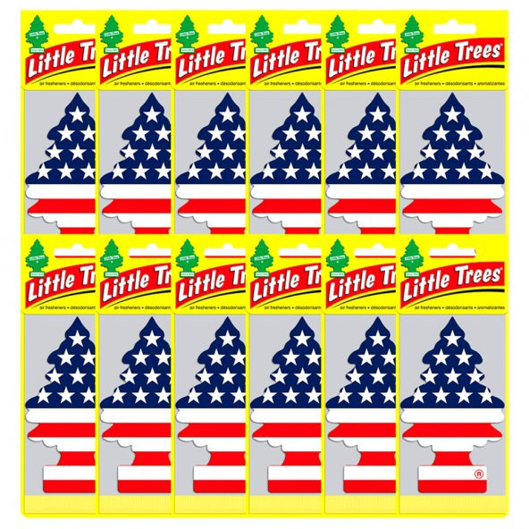Little Trees Amerikan Bayraklı Vanilla Pride Oto Kokusu 12 Adet