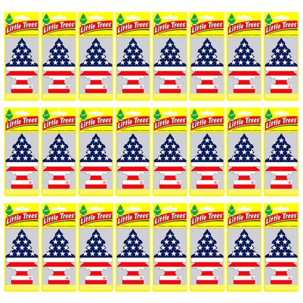 Little Trees Amerikan Bayraklı Vanilla Pride Oto Kokusu 24 Adet
