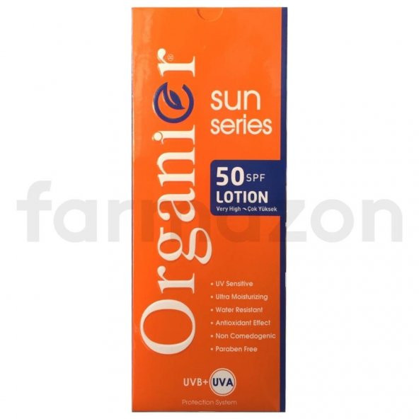 Organier Sun Lotion SPF50 200 ml Güneş Kremi