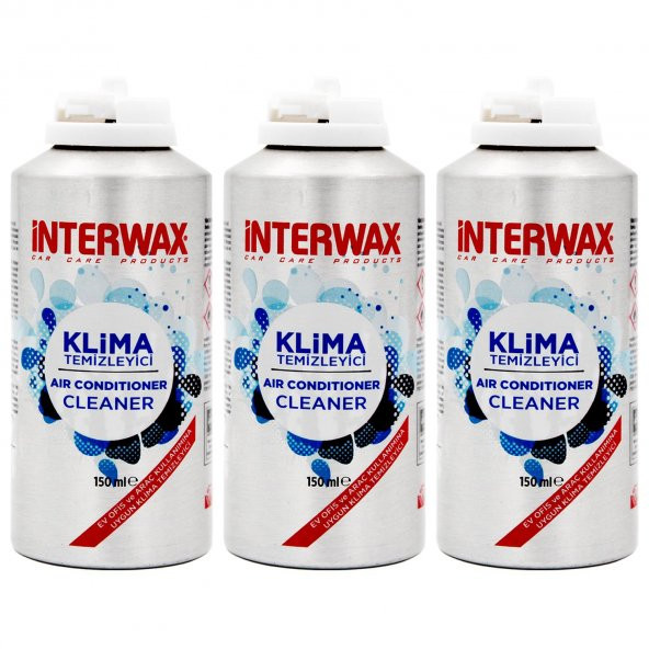 INTERWAX 3 ADET LİMON KOKULU KLİMA TEMİZLEYİCİ KLİMA FRESH - 2