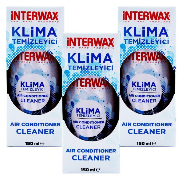 INTERWAX 3 ADET LİMON KOKULU KLİMA TEMİZLEYİCİ KLİMA FRESH - 3