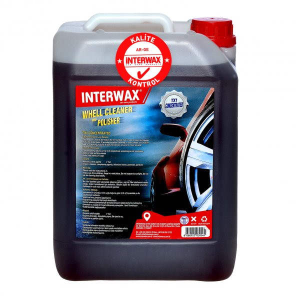İNTERWAX KONSANTRE JANT TEMİZLEYİCİ TX1 5 KG