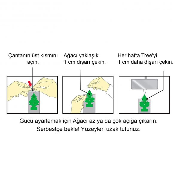 Little Trees 3lü Midnight Chic Asma Oto Kokusu Gece Yarısı Fresh - 4