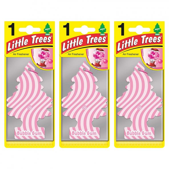 Little Trees 3lü Bubble Gum Sakız Aromalı Asma Oto Kokusu