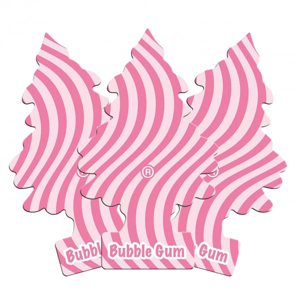 Little Trees 3lü Bubble Gum Sakız Aromalı Asma Oto Kokusu - 2