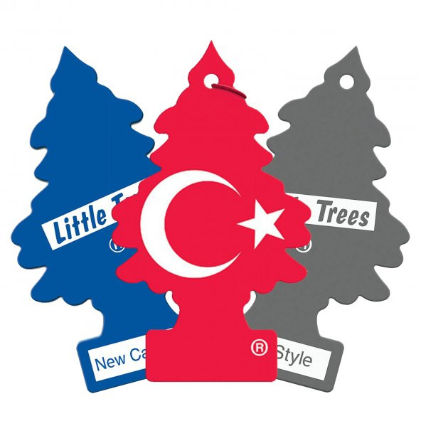 Little Trees 3lü Set TÜRK Bayrağı/New Car/City Style Asma Koku - 2