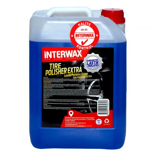İNTERWAX LASTİK PARLATICI  EXTRA 5 KG