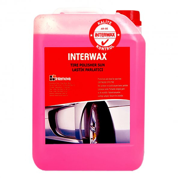 İNTERWAX LASTİK PARLATICI SUN 5 KG