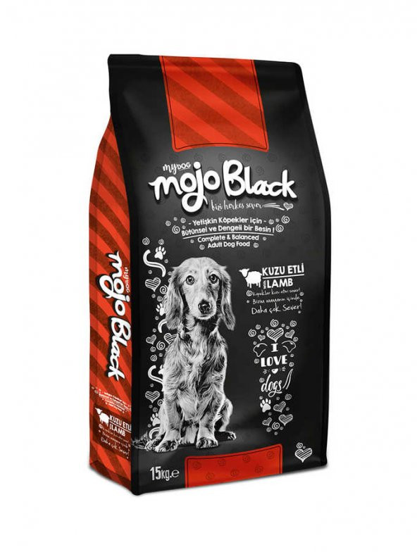 Mojo Black Kuzu Etli Köpek Maması 15 Kg