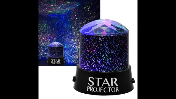 Star Master Projeksiyon Gece Lambası Yıldız Projektör Disko Lamba