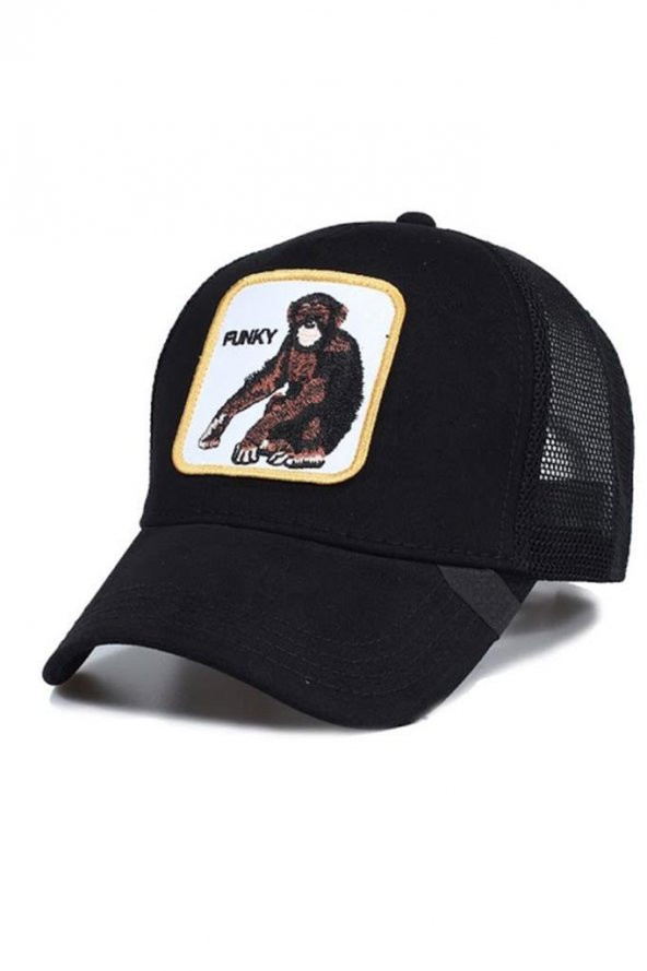 Hayvan Figürlü Animal Farm Şapka Funky Şempanze Resimli Cap