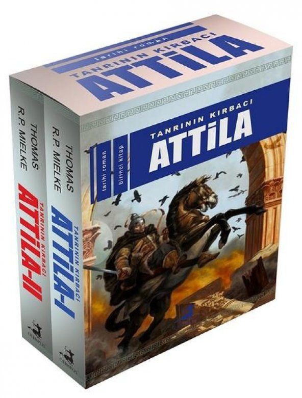 Tanrının Kırbacı Attila  Set 2 Kitap   Thomas R. P. Mielke   Olimpos Yayınları