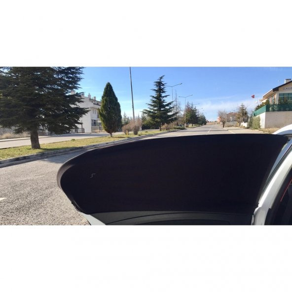 Araba Araç Oto Yan Cam Güneşlik Örtü Perde Kılıf Güneşliği - 2