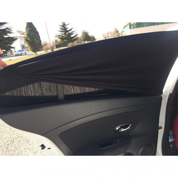 Araba Araç Oto Yan Cam Güneşlik Örtü Perde Kılıf Güneşliği - 4