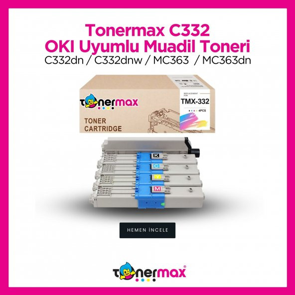 Oki MC363 Muadil Toner Set CMYK - 2