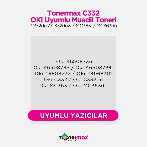 Oki MC363 Muadil Toner Set CMYK - 3