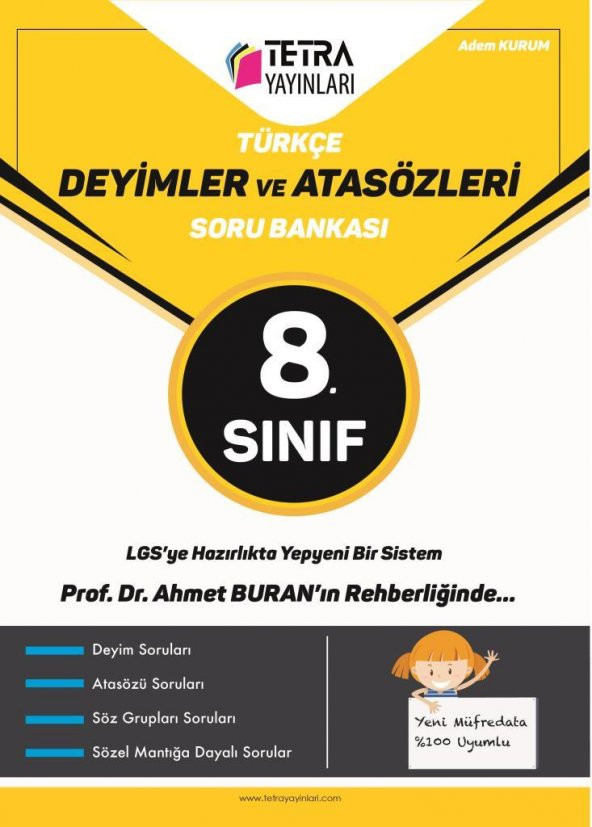 TETRA Yayınları 8.Sınıf Türkçe Deyimler ve Atasözleri Soru Bankası