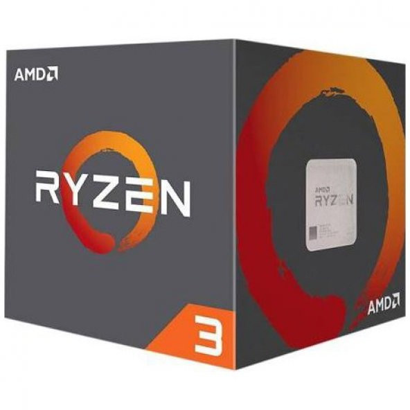 AMD RYZEN 3 3100 3.6ghz 18MB 4çekirdekli VGA YOK AM4 65w Kutulu+Fanlı