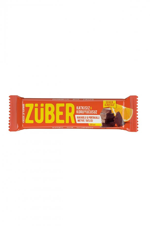 Züber Kakaolu ve Portakallı Meyve Tatlısı - 12 Adet x 40Gr - 3