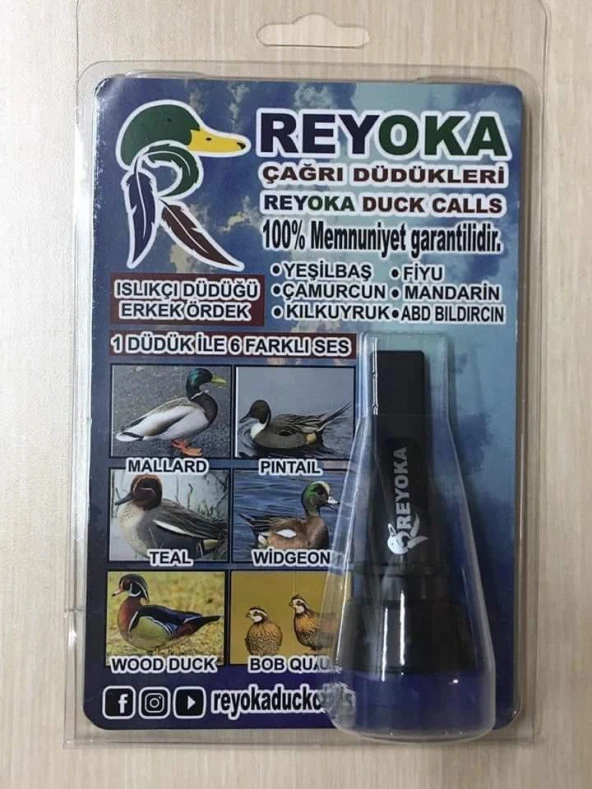 Reyoka Islıkçı Ördek Çağrı Düdüğü