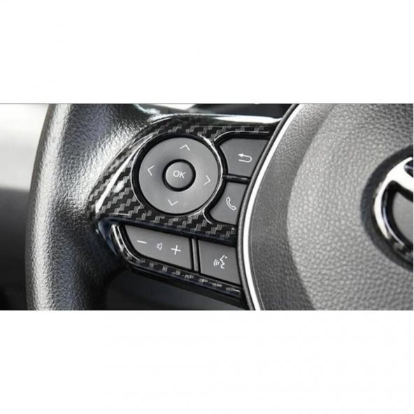Oled Garaj Toyota Corolla Direksiyon Alt Ve Düğme Kaplaması Karbon (2019+) - 3