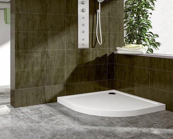 Duşakabincim 90x90 Cm Oval Slim Duş Teknesi