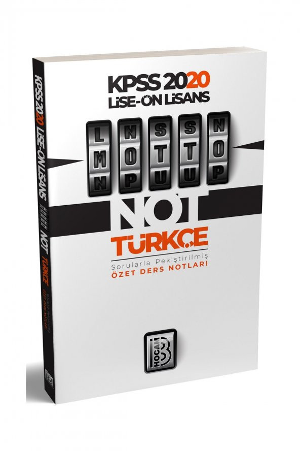 BENİM HOCAM KPSS LİSE ÖN LİS.TÜRKÇE MOTTO DERS NOTLARI - 1