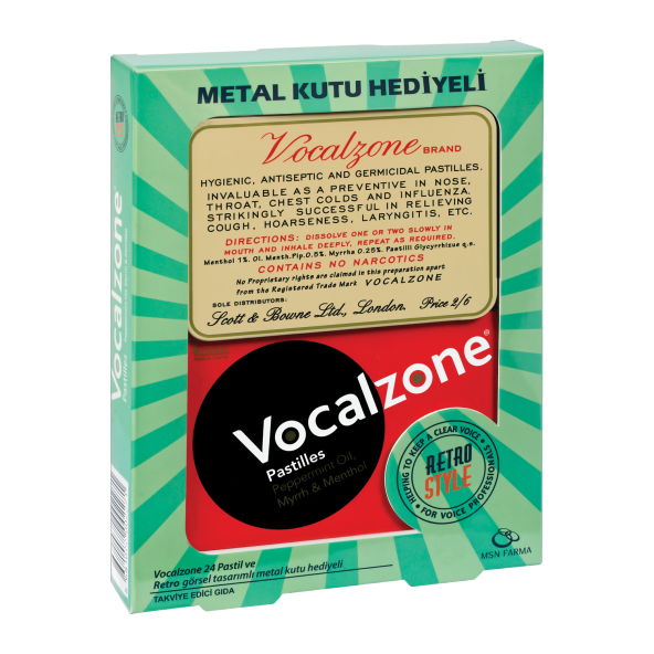 Vocalzone Klasik 24lü Hediyeli Paket Takviye Edici Gıda