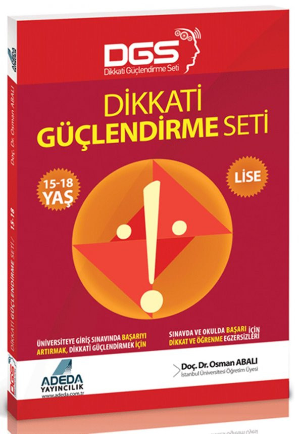 Dikkati Güçlendirme Seti Lise 15-18 Yaş 1 Kitap