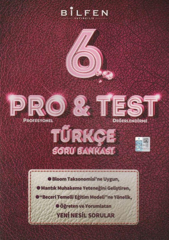 Bilfen 6.Sınıf Türkçe Pro Test Soru Bankası