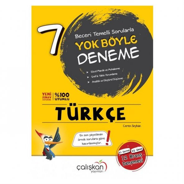 Çalışkan 7.Sınıf Türkçe Yok Böyle Branş Deneme