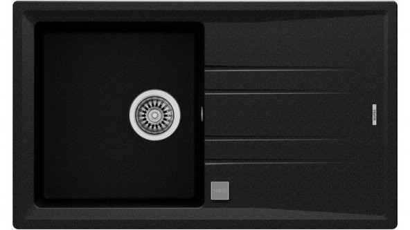 TEKA STONE 50 B-TG GRANİT EVYE METALİK SİYAH RENK 50X86 - 2