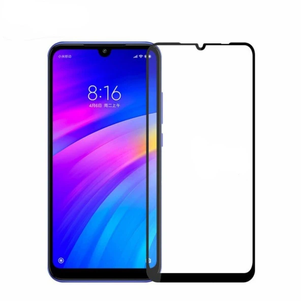 Xiaomi Redmi 7 5D Ekran Koruyucu Kırılmaz Cam Tam Kaplayan - 1