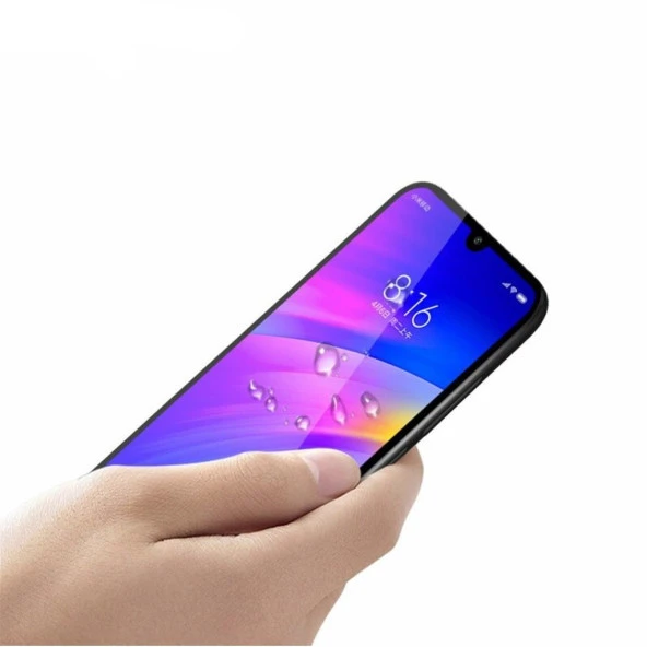 Xiaomi Redmi 7 5D Ekran Koruyucu Kırılmaz Cam Tam Kaplayan - 2