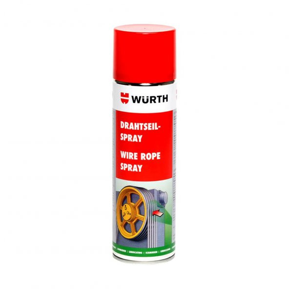 Würth Tel Halat Yağlama ve Koruma Spreyi 500 ML Wire Rope Spray