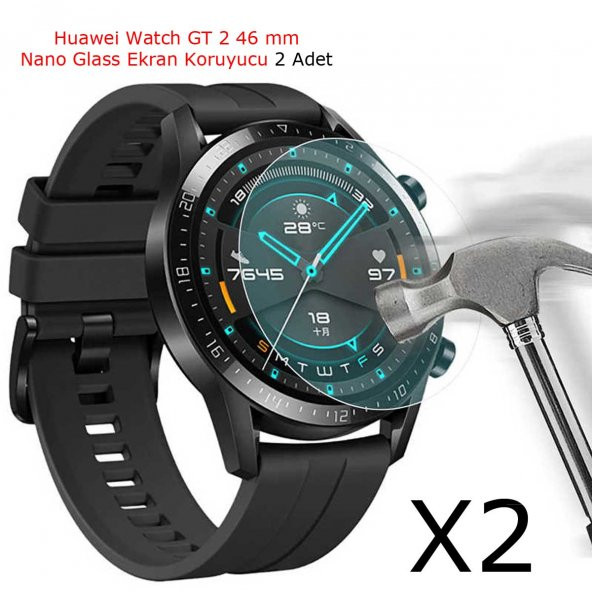 Huawei Watch GT 2 46mm Nano Glass Ekran Koruyucu 2 Adet