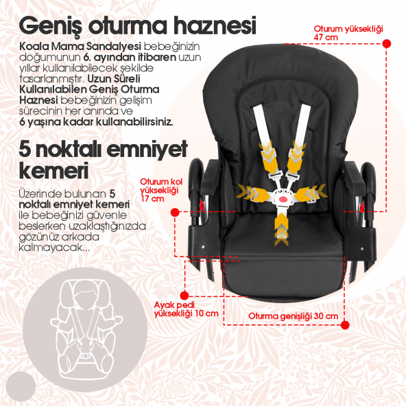 Kiwi Koala Plus Mama Sandelyesi_KW-4030 - 4