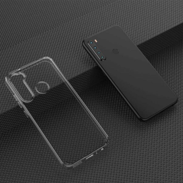 Xiaomi Redmi Note 8 Darbe Emici Kamera Kor. Antişok Şeffaf Kılıf - 5