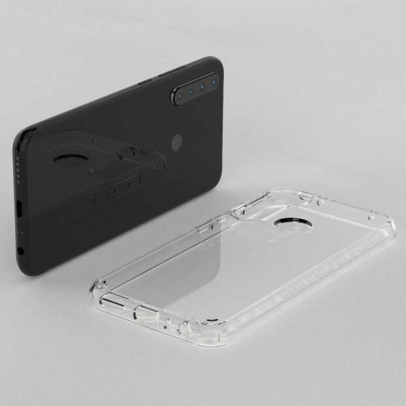 Xiaomi Redmi Note 8 Darbe Emici Kamera Kor. Antişok Şeffaf Kılıf - 6