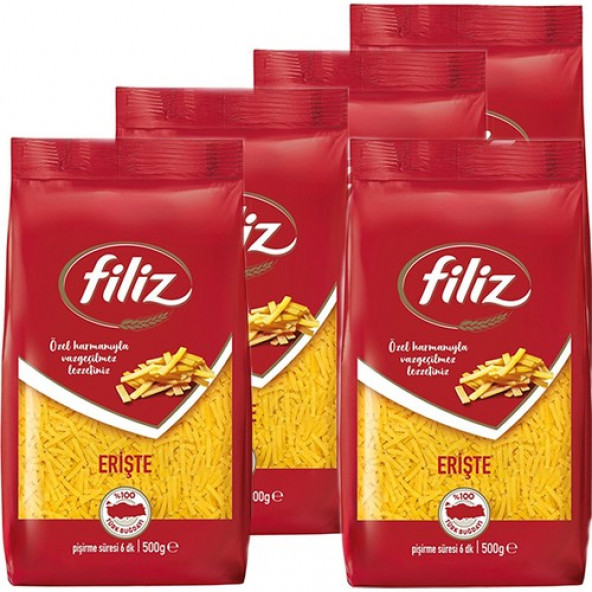 Filiz Makarna Erişte 500 gr x 5 Adet