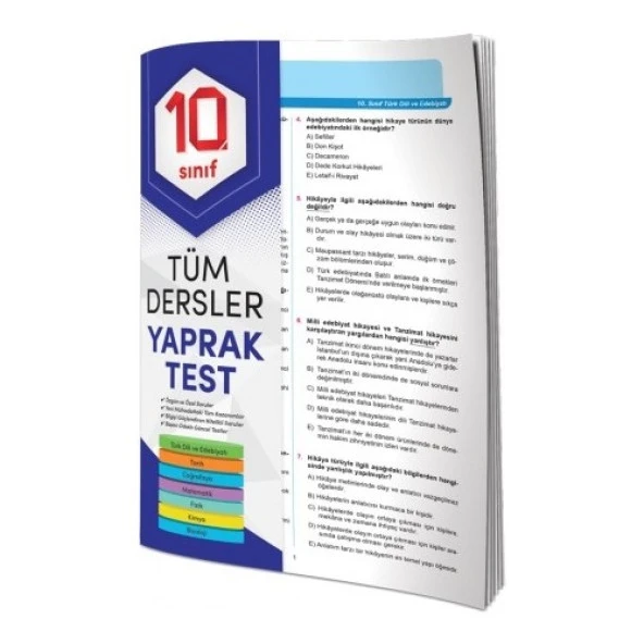 ELEMENT 10.SINIF TÜM DERSLER YAPRAK TEST