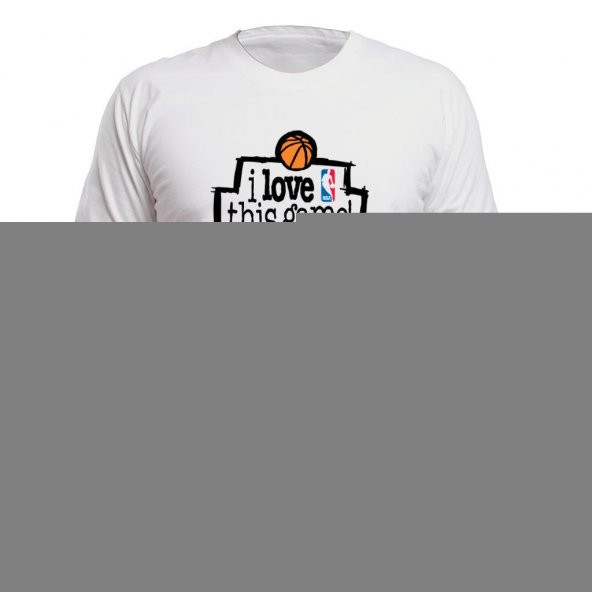 All-Star Basketbol NBA I Love This Game Beyaz Long Sleeve Uzun Kol Tişört - 1