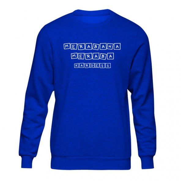 Anadolu Replikleri Merabana Meraba Mavi Sweatshirt Unisex