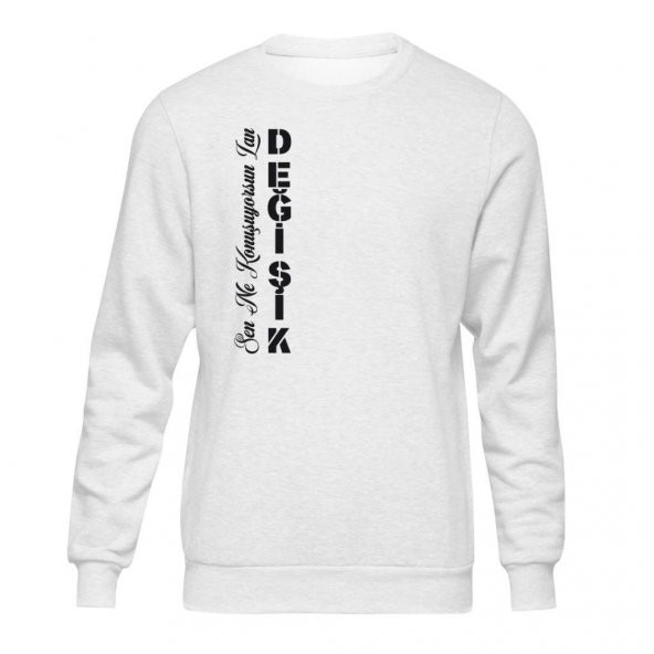 Anadolu Replikleri Sen Ne Konuşuyon Değişik Beyaz Sweatshirt Unisex - 1