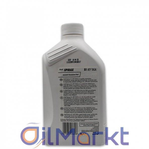Shell Spirax S1 ATF Tasa 1 Lt Otomatik Şanzıman Yağı - Resim 2