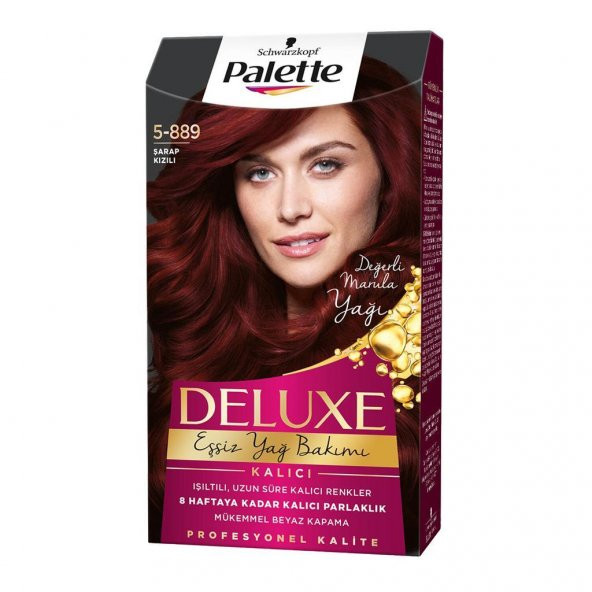 Palette Deluxe Kit Saç Boyası 5-889 Şarap Kızılı